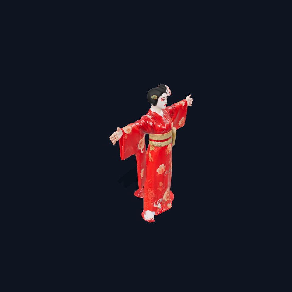 Elegant Kimono model pack